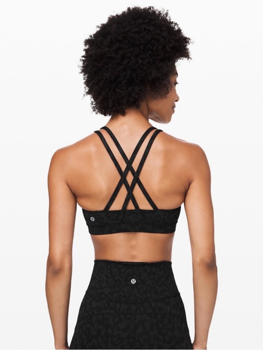Lululemon Energy Bra in Camo Deep Coal Multi